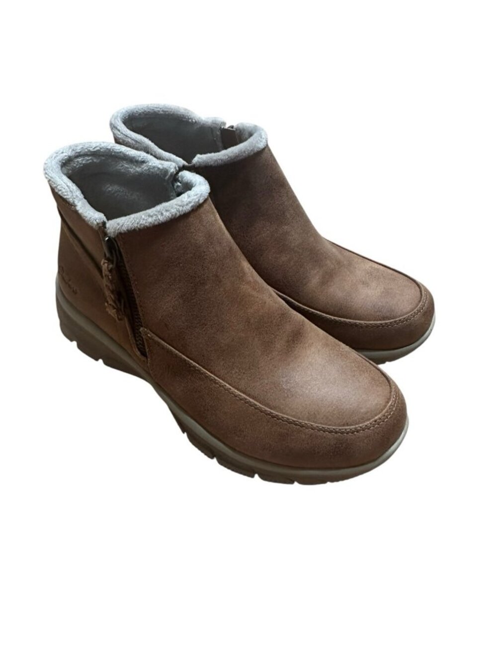 SKECHERS Easy Going Into Fall Air-Cooled Memory Foam Women's Chestnut Bootie 7